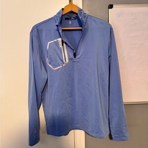 Men's Blue Quarter-Zip Shirt RLX golf Ralph Lauren